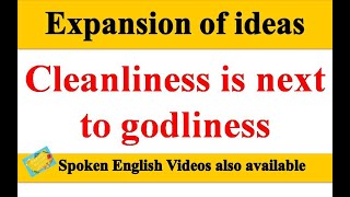 essay on cleanliness is next to godliness  cleanliness is next to godliness essay  essay [upl. by Brigg]