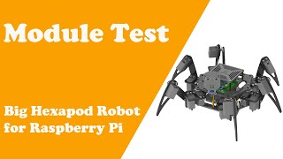 Chapter3 Module Test Big Hexapod Robot for Raspberry Pi [upl. by Ecnerolf]