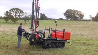 PROTECH EVO1 Tracked Post Driver The Future of Fencing One Man Operation [upl. by Vilma]