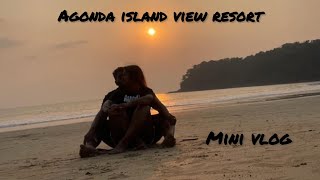 Agonda Island View Resort  Mini Vlog  Classey and Velencio goanvlog konkanivlog [upl. by Toogood691]