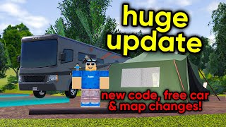 NEW HUGE CAMPSITE FREE CAR CODE amp LOADS MORE In Greenville Update V1400 [upl. by Zimmerman932]