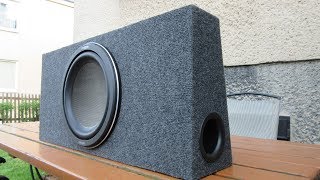 Making a Car Subwoofer Box [upl. by Ahsenal]