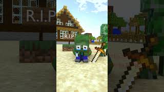 I lose my dog 😭😭😭 Baby zombie minecraft animations [upl. by Agnola]