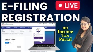 How to Register for Efiling on Income Tax Portal  Income Tax Registration  Income Tax Return [upl. by Oilalue]