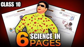 Class 10 URGENT Finish SCIENCE syllabus in 6 PAGES🔥 [upl. by Annuaerb775]