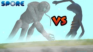 Precursor of the First War vs Giant Puppeteer  Scary Titan Battle S1E3  SPORE [upl. by Akemrehs]