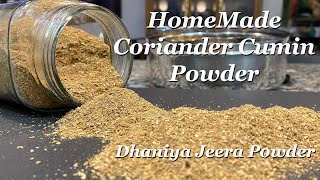 Coriander Cumin Powder Recipe  Gujarati Dhaniya Jeera Powder  Authentic HomeMade Indian Spices [upl. by Amek]