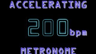 Metronome speed ramp 96200 bpm Crush Guitar amp Drum Speed going slow to fast [upl. by Cirdahc]