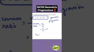 Finding Nth Term  Geometric Progression  IGCSE  Sequences satmath satprep igcsemaths fyp [upl. by Astrea]