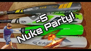 quot5 Nuke Partyquot 2017 Demarini CF ZEN Demarini CF8 Easton Mako Torq Easton Ghost X USSSA [upl. by Hsot]