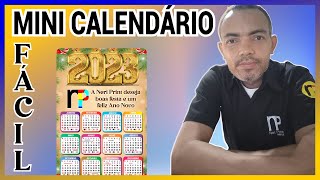 Como Fazer Mini Calendário  PASSO A PASSO [upl. by Reames]