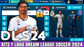 COMO PONER KITS Y LOGOS AL DREAM LEAGUE SOCCER 2024 UNIFORMES Y ESCUDOS MUY FÁCIL [upl. by Icram]