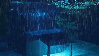 Fall Asleep Immediately Deep Sleep with Heavy Rain Pouring on Metal Roof relaxing videos for sleep [upl. by Asilaj190]