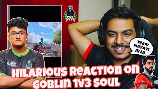 Hilarious Reaction on Goblin 1v3 SouL iFlicks  Team Mayavi HH in Looser Bracket BGIS [upl. by Abigael]