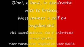 Belgisch volkslied  De Brabançonne lyrics [upl. by Soirtemed]