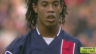 Les exploits de Ronaldinho face à lOM  20022003  Ligue 1 Legends [upl. by West]