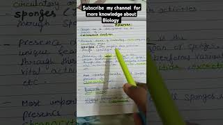 Biology about phylum porifera biology shortsfeed subscribe [upl. by Pru342]