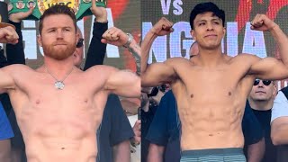 HIGH QUALITY CANELO amp MUNGUIA RIPPED amp READY AT WEIGH IN MEXICAN FANS GOING NUTS IN LAS VEGAS [upl. by Aida]