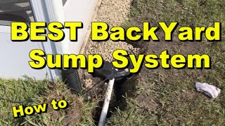 Build the BEST Backyard Sump System with 2 collections DIY [upl. by Sonnnie]