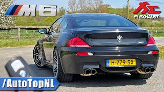 BMW M6 V10 E63 REVIEW on AUTOBAHN NO SPEED LIMIT by AutoTopNL [upl. by Sainana]