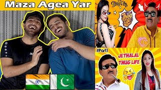 Pakistani React On JETHALAL THUG LIFE  Jethalal Comedy Scenes  Tmkoc Funny Memes [upl. by Arimlede]