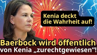 Baerbock von Kenia entlarvt Ein beispielloser diplomatischer Schock [upl. by Savadove]