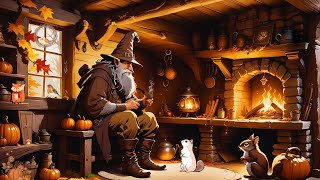 Radagast the Brown Cozy Home 🍁🍂 Autumn Rain  Lord of the Rings Ambience  Autumn Cozy Ambience 🍂 [upl. by Neelac]