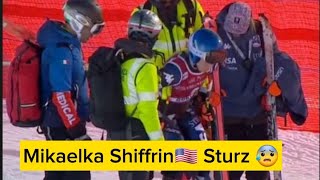 Mikaela Shiffrin 🇺🇲 Sturz in Cortinna ORF [upl. by Erodasi39]