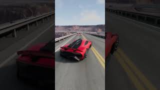 Hypercar maneuverability test at 60mph automotive beamngdrive buggati automobile gaming [upl. by Siravrat483]