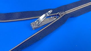 Tailors Dont Want You To Know This Method Fix Broken Zipper in 2 Minutes [upl. by Aronson]