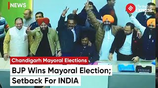 Chandigarh Mayor Election Result BJP Shakes Up Punjab Politics INDIA Alliance Faces Setback [upl. by Satsoc]