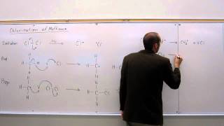 Organic Mechanism  Radical Chlorination of Methane 001 [upl. by Schumer265]