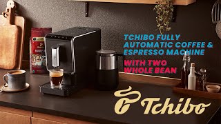 Tchibo Fully Automatic Coffee amp Espresso Machine with Two Whole Bean Coffee 176 Ounce Bags [upl. by Swarts]