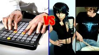 Daft PunkGet Lucky cover Electronic vs Live Instruments by KNOWER [upl. by Caritta]