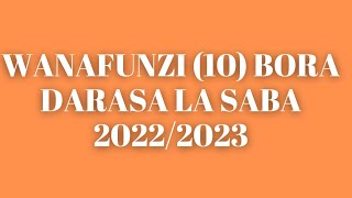 WANAFUNZI 10 BORA DARASA LA SABA 202223Wanafunzi 10 Bora matokeo ya darasa la Saba 20222023 [upl. by Rhyne]