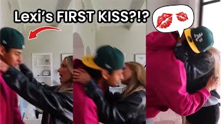 LEXI AND ANDREW’S FIRST KISS ON THE LIP😳😱😱 [upl. by Ahsinan]