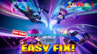 Why Fortnite Servers Is Down Log in How to fix Fortnite Update Servers Down Offline Chapter 5 [upl. by Galatia]