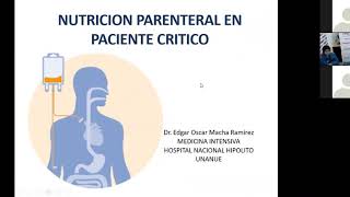 NUTRICIÓN PARENTERAL EN PACIENTE CRÍTICO [upl. by Nhguavoj]