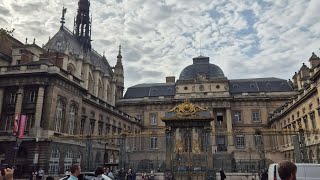 Palais du Justice Paris life walkabout [upl. by Enirod]