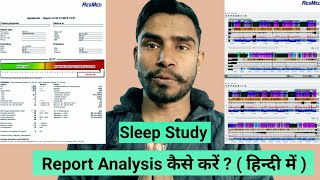 How to analyze sleep study report of patient  READING SLEEP STUDY RESULTS Identifying sleep apnea [upl. by Ulises]