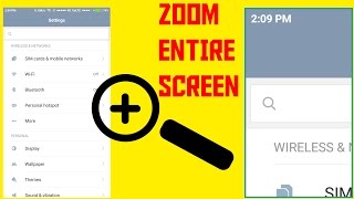 How To Zoom Android Screen  ENTIRE SCREEN ZOOM [upl. by Brodsky]