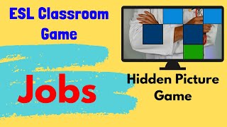 ESL Vocabulary Game  Jobs and Occupations  Hidden Picture Game [upl. by Ayikan892]