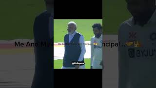 Boys with principal🕶️ shorts ytshorts cricket funny [upl. by Hardwick]