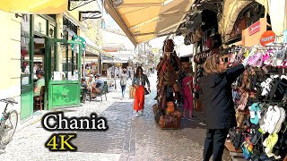 There Are No Tourist Sites in Chania  4K Walking Tour [upl. by Gibun]