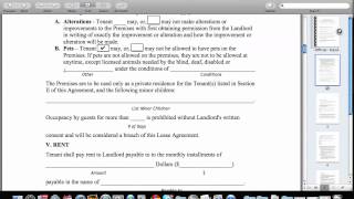 How To Fill Out A Residential Lease Agreement [upl. by Carn454]