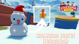 LIVETOPIA SNOWMAN SECRET  UPDATE 177  Livetopia Roleplay Roblox [upl. by Sokram]