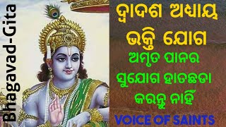 ଏତେ ସୁନ୍ଦର ଆଉ ସରଳ ଶୁଣନ୍ତୁ ଗୀତା ଦ୍ୱାଦଶ ଅଧ୍ୟାୟ ଭକ୍ତି ଯୋଗ  odia bhagavad gita ch12  nabakshari gita [upl. by Lleral]