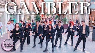 KPOP IN PUBLIC MONSTA X 몬스타엑스 GAMBLER ONE TAKE  Dance Cover by BLACKMOON [upl. by Ayrotal]