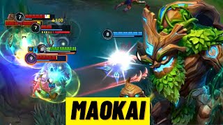 와일드리프트 새로운 챔피언 마오카이는 정말 망가진 걸까요  NEW OP CHAMPION MAOKAI GAMEPLAY BUILD amp RUNES [upl. by Orren]