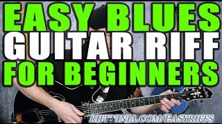 Easy Blues Guitar Riff For Beginners [upl. by Virgilio]